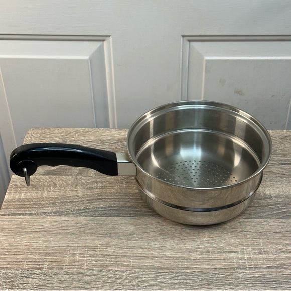 VTG Saladmaster Stainless Steel 8" Steamer Strainer Insert Pan Pot USA *NO LID* - Picture 1 of 4